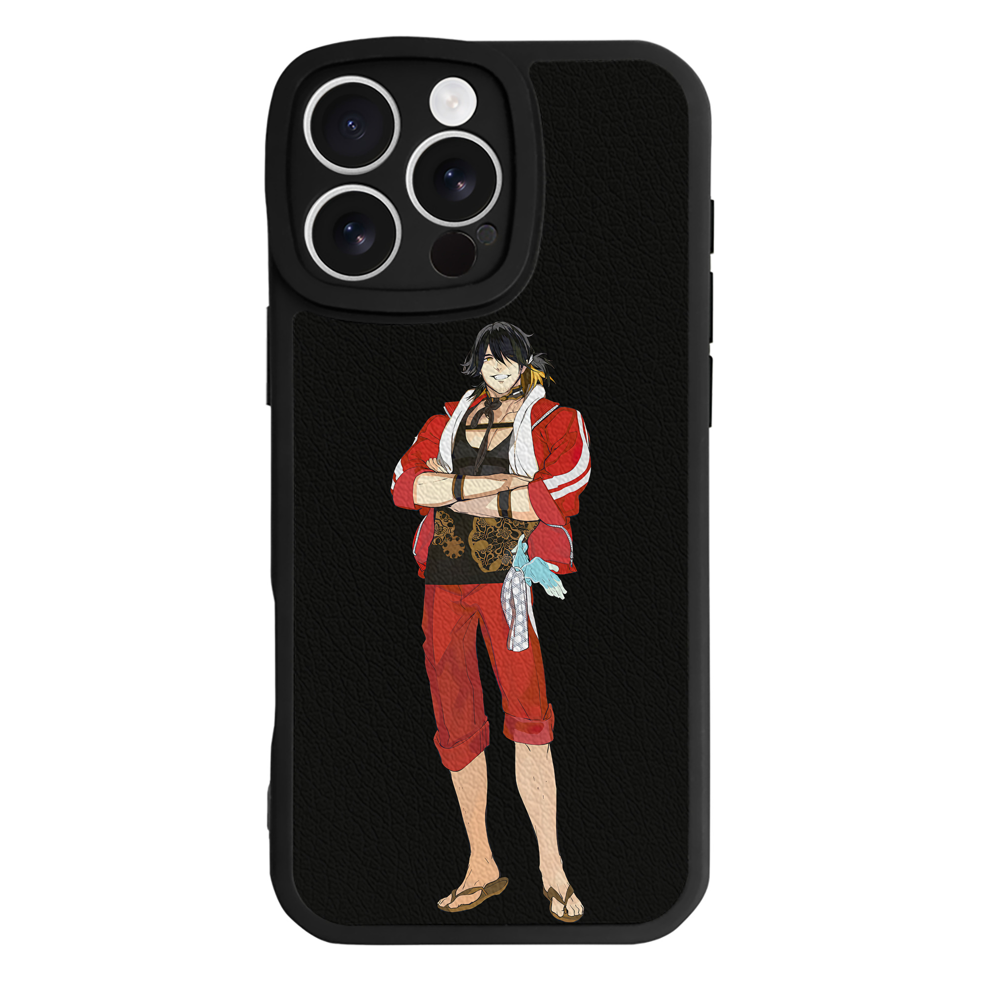 （画像用） 刀剣乱舞 Touken Ranbu 【iPhone 16シリーズ対応】シリコンスマホケース（レザー調） 材質：シリコン